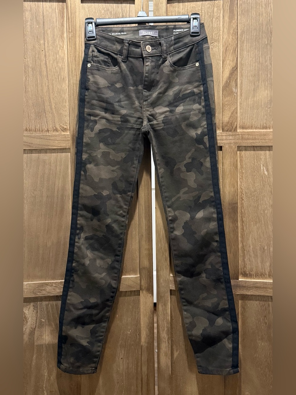 Women's DL1961 Florence Ankle Fort Green Camo Jeans